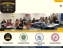 Tablet Screenshot of crenshaw-schools.org